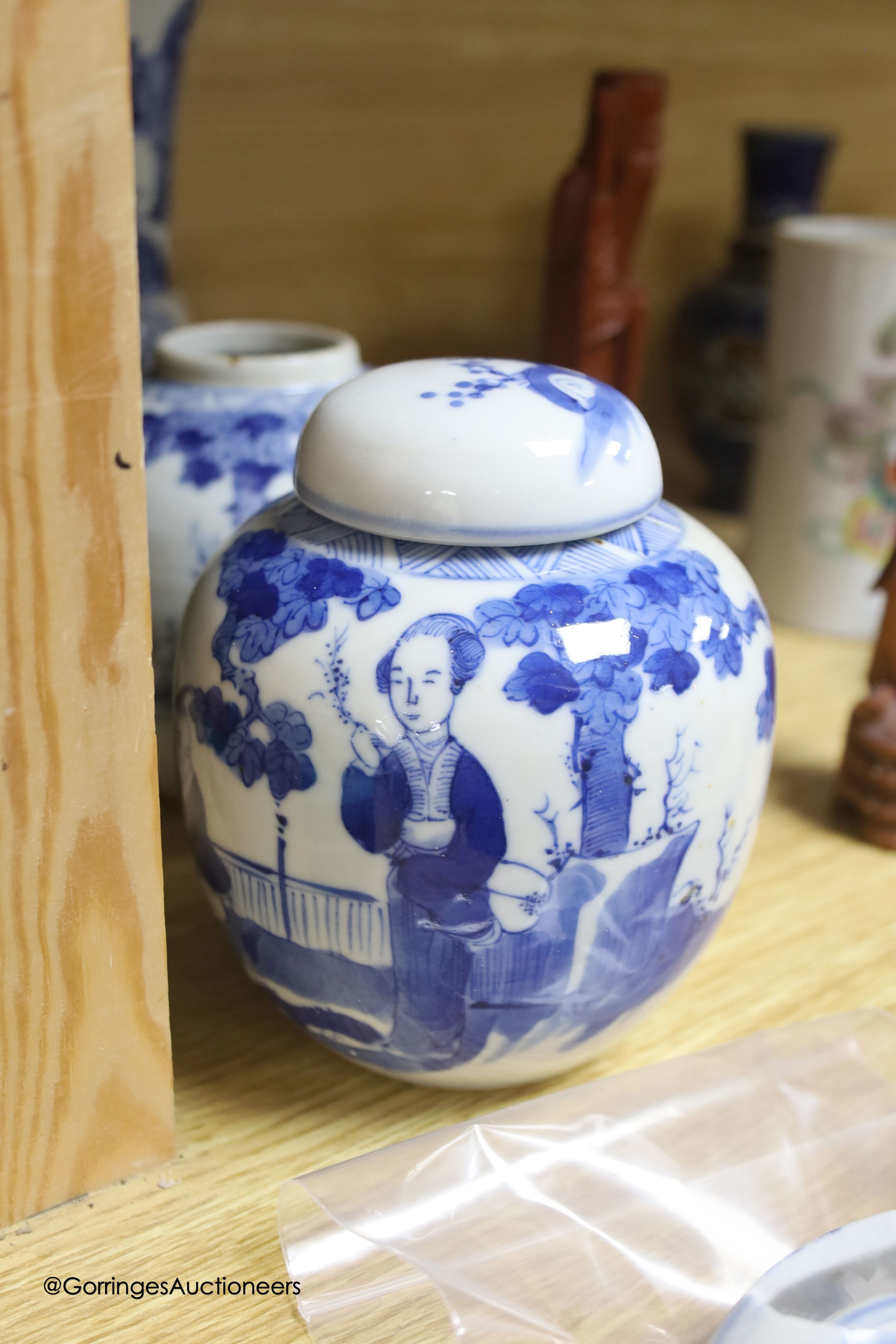 A quantity of mixed Chinese and Japanese ceramics, 19th century and later